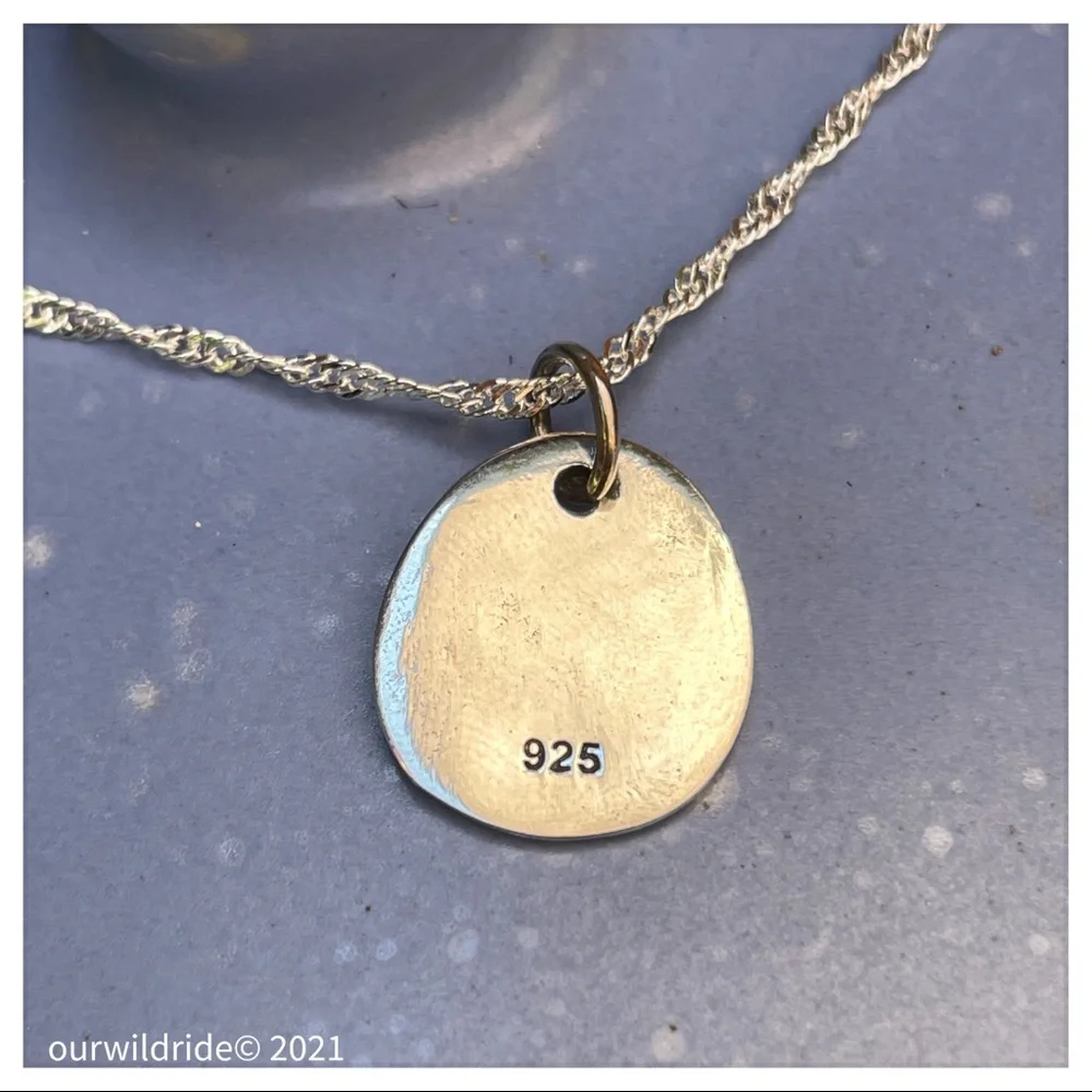Sterling Silver Starry Night Forest‎ Necklace